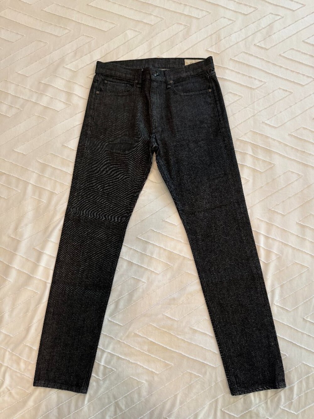 Rag & Bone Fit 2 Slim Black Jeans 33x32